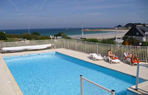 Rez de jardin 5 pers avec piscine, vue directe sur la plage à 40 m - Foto 2