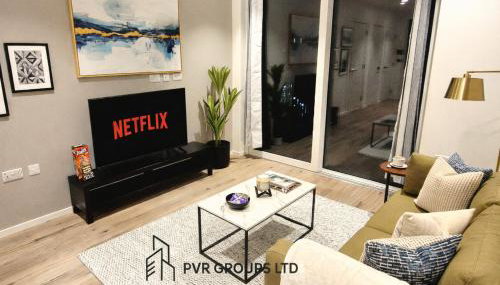 Canary Wharf Riverside Flat - Balcony - DLR 2 mins - Fast WiFi - Sleeps 3 - Foto 1, furniture