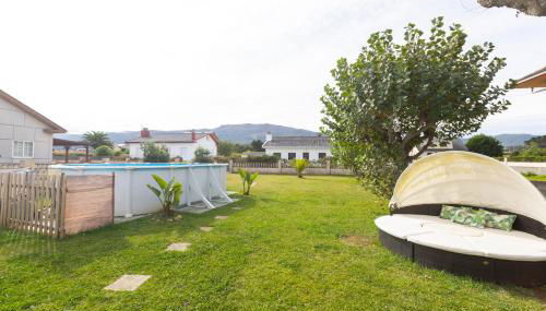 Villa Las Catedrales - Frente a la playa - Amplio jardín - Piscina - Foto 5, Garden, sunbed, Garden view