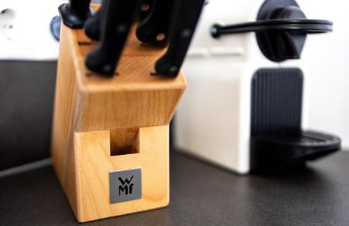 Design Apartment zentral für 6 in Andernach: Ausblick, WiFi, Küche - Foto 12