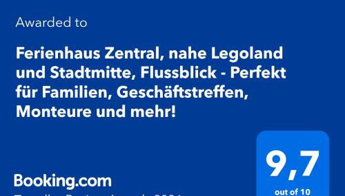 Ferienhaus Zentral, nahe Legoland und Stadtmitte, Flussblick - Perfekt für Familien, Geschäftstreffen, Monteure und mehr! - Foto 2