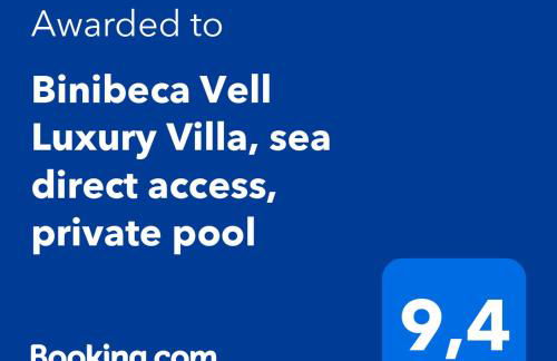 Binibeca Vell Luxury Villa, sea direct access, private pool - Foto 30