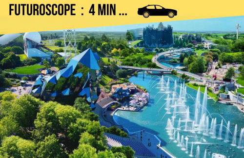 Escapade poitevine - Maison climatisée avec 3 Ch - 4 min Futuroscope et Aquascope - Foto 9