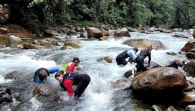 Buscando los famosos carachamas y bagres andinos