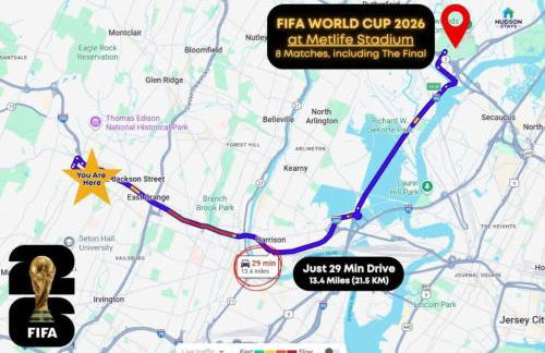 Cozy Gem 18Min to EWR, 8min > NYC Train + Parking - Foto 2