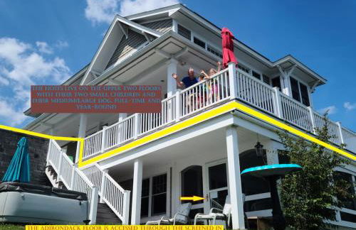 Loza house adirondack screened-in porch unit lake front - Foto 6