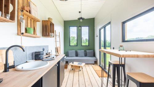 Tiny House Centre équestre - 35 mins de Paris - Foto 4, stove