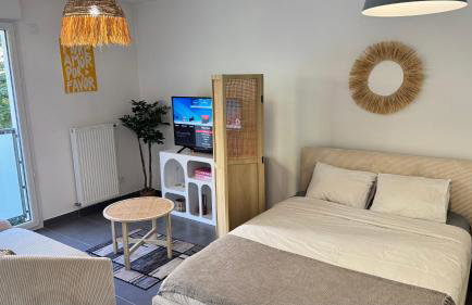Studio Leman Ciel avec parking privé gratuit - Foto 6