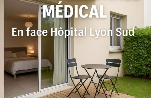 Proche Hôpital LyonSud Metro B Calme et WiFi - Foto 1