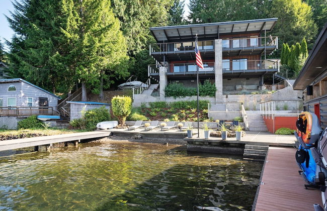 Lakefront Luxury Stunning Views Dock Hot Tub - Foto 49