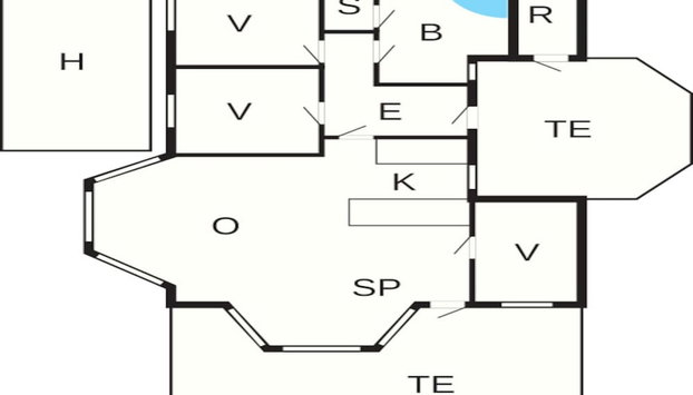 6 Person Holiday Home in Bindslev - Foto 2, Planta do andar