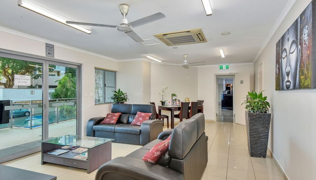 Zona de estar del vestíbulo