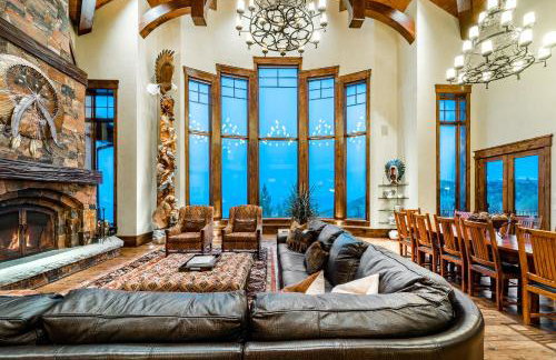 8 Bedroom Deer Valley Masterpiece with endless views. Theater hot tub game room ski-inout - Photo 6
