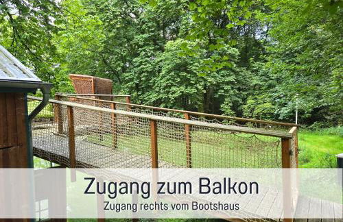 Bootshaus Froschkönig übernachten über dem Weiher - Foto 10