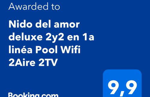 NIDO DEL AMOR deluxe 1a linéa Terraza Indoorpool Wifi Aire Netflix 10 metros a Cala del Pino - Foto 43