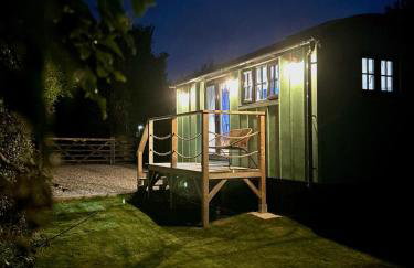 Luxury Shepherds Hut With Wood Fired Hot Tub - Foto 19