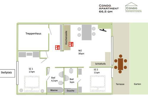 Condo Apartments Hamburg - Foto 17