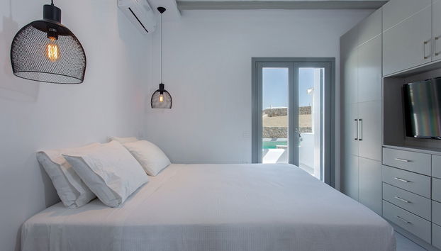 Villa Sapphire 6BR Hot Tub & Pool Ornos - Foto 5, Habitación