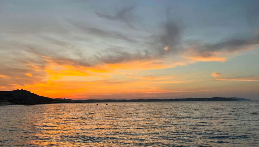Você poderá admirar um pôr do sol mágico