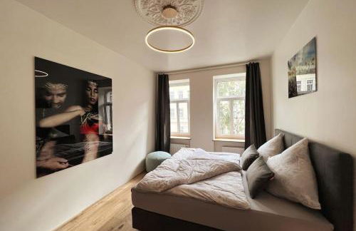 Soul-Apartment Balkon PrivatParkplatz 2 Boxspringbetten 55Zoll TV WLAN - Foto 18