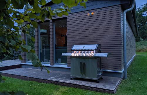 Ferienhaus direkt am See - Kamin, Klima, Sauna und Boot - Foto 8