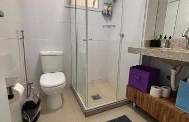 Show de apartamento na Praia do Morro - Guarapari - 3Q - Área externa com churrasqueira - 2 vagas garagem - Wifi - 100m da praia - ar condicionado - Foto 26