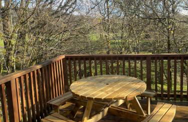 Belle 2 bedroom log cabin with hot tub, forest and loch - Foto 5