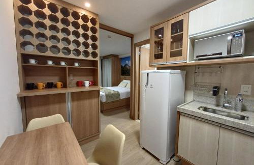 Flat com Cozinha Vista Azul Apart Hotel - Foto 12