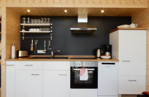 Schwarzes Holzferienhaus mit Sauna -- GARTENGLÜCK -- an der Ostsee, Zierow bei Wismar, Strand 500m, 2 Schlafzimmer - Photo 15