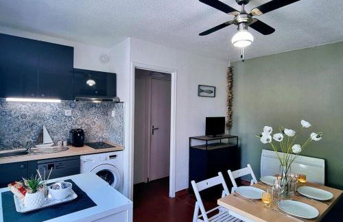 Le MARINE Rez de Jardin direct Plage Parking Privé Climatisé - Foto 12