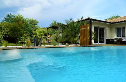 Villa de charme avec piscine privée et clim 8 pers près du lac de Parentis - Foto 14