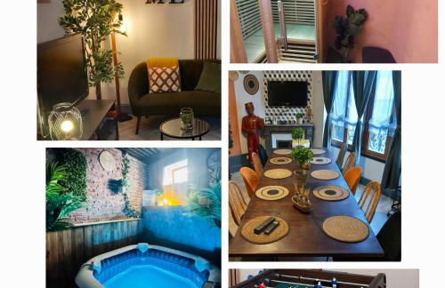 Les Loges Du Théatre 160m2 MAISON PRIVÉ 14 personnes MAX tout équipé a 200m de l'AVENUE DE CHAMPAGNE et toutes commodités DEGUSTATION CHAMPAGNE OFFERTE jacuzzi sauna jeux velos EMPLACEMENT EXCEPTIONNEL et CHIC - Foto 1