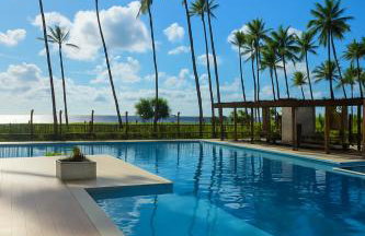 Apê pé na areia Ilhéus - beira mar, acesso direto à praia, piscinas, jogos, espaço kids - Vog Marine - Foto 4