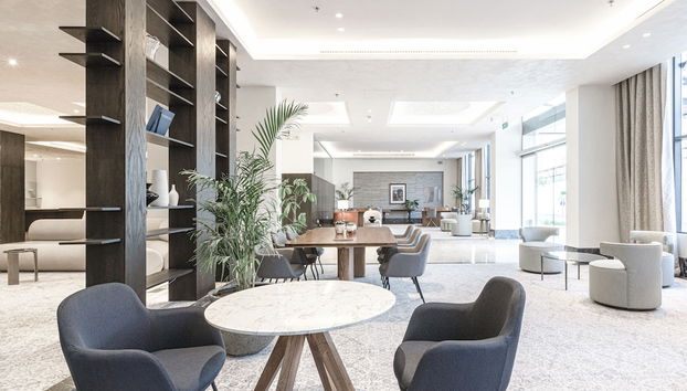 Zona de estar del vestíbulo