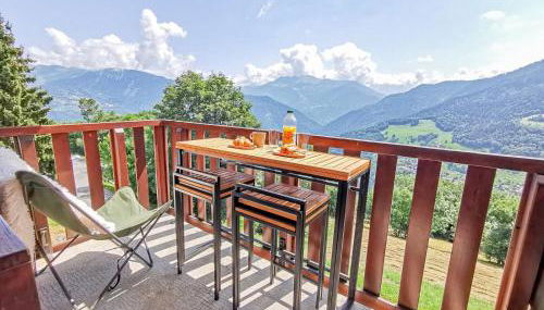 La Montagnarde avec vue imprenable - station Doucy Valmorel - 4pers - Foto 5