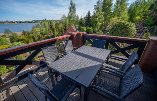 Dom na wzgórzu z widokiem na jezioro z balią i sauną - Foto 21