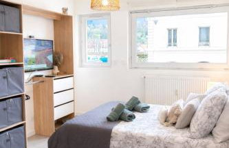 Riviera studio cosy face gare centre-ville Calme Wifi rapide - Foto 2