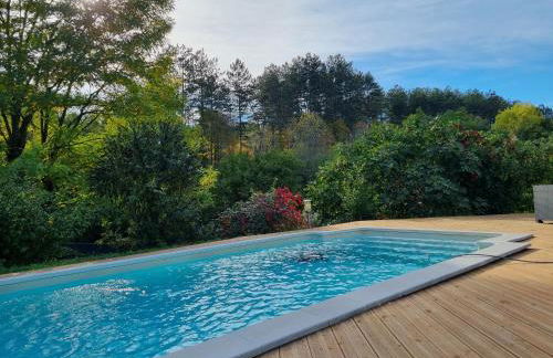 Maison de vacances contemporaine, plein Périgord pourpre - Foto 9