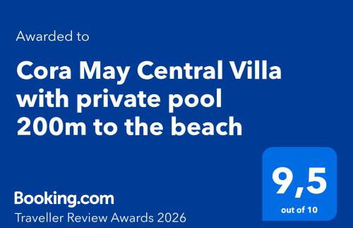 Cora May Central Villa with private pool 200m to the beach - Foto 5