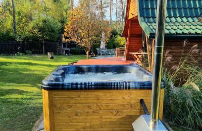 Chatka Baby Jagi - Domek z balią i kominkiem w lesie pośród jezior - Foto 5