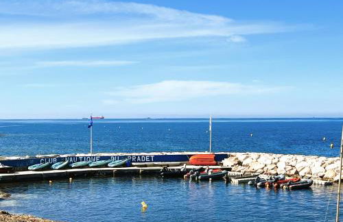 Le Rivage Appartement climatisé pour 6 personnes face à la mer- Le Pradet - Foto 25