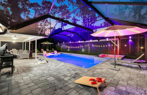 Lux Fam Private Resort Pool Spa, 2 Private Pickleball Courts, Basketball, Ping Pong Table, Mini Golf, Close To Beach & Dining Home Sleeps 8 - Photo 16