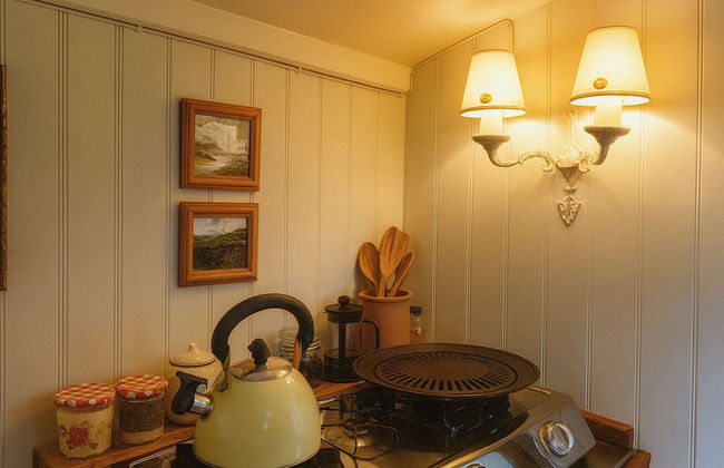 1 Bed Shepherds Hut - Sleeps 2 -wood Fired Hot Tub - Foto 4