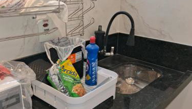 Studio Edifício Audax lindíssimo pé na areia - Melhor localização de São Vicente - Foto 4