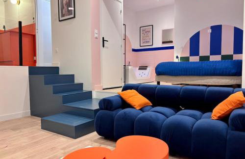 Appartement Thème Années 60' l Baignoire Jets l Clim l Netflix - Foto 1