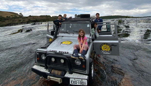 Un gruppo in 4x4 alle cascate di Cambará do Sul