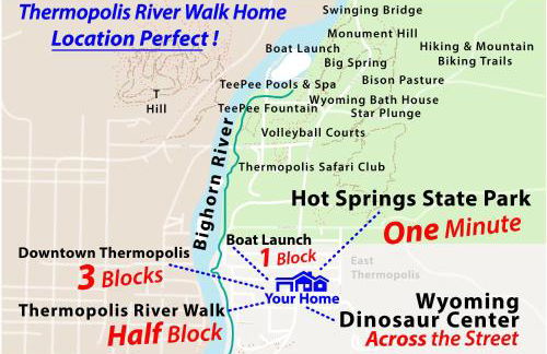 Top Property, Fishermen, Pool Passes, One Minute To The Hot Springs, Location Perfect & Amenity Rich, Pup Friendly, Discover An Exceptional Wyoming Stay, Thermopolis River Walk Home at Hot Springs State Park, 'Where Families and Fisherman Stay' - Foto 3