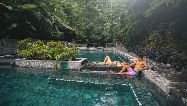 Momento relax en Ecotermales La Fortuna