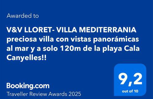 V&V LLORET- VILLA MEDITERRANIA, vistas panorámicas al mar - Foto 6