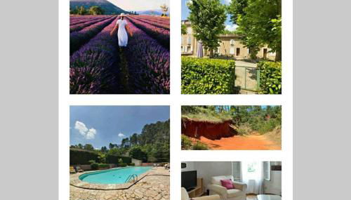 Appartement de charme au calme avec piscine, au pied du Colorado provençal, cœur du Luberon - Foto 1